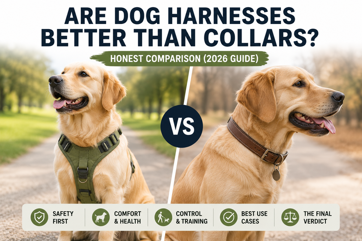 Are Dog Harnesses Better Than Collars? Honest Comparison (2026 Guide)