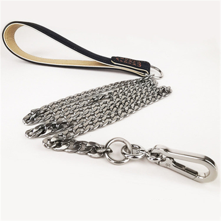 Dog Leash, Stainless Steel Anti-bite Chain, Tracking Rope, Walking Dog With Rope, Pet Supplies