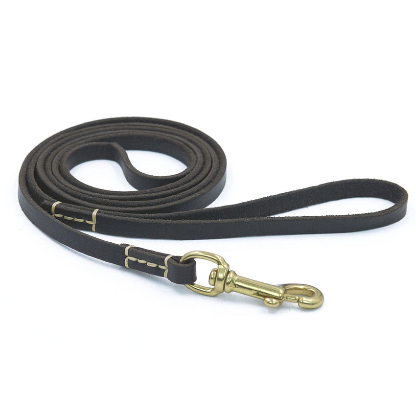 Genuine Leather Dog Leash Quality Handmade Durable Soft Pet Walking Leads Rope