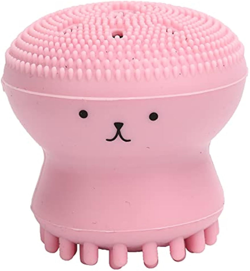 Dog Bath Brush Cat Rubber Soft Foaming Bath Brush Shower Scrubber With Shampoo Dispenser