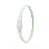 Dog Pet Luminous Led Collar Usb Rechargeable Silicone Collar Luminous Dog Leash Pet Supplies