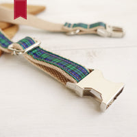 Metal Collar Plaid Dog Collar Pet Supplies