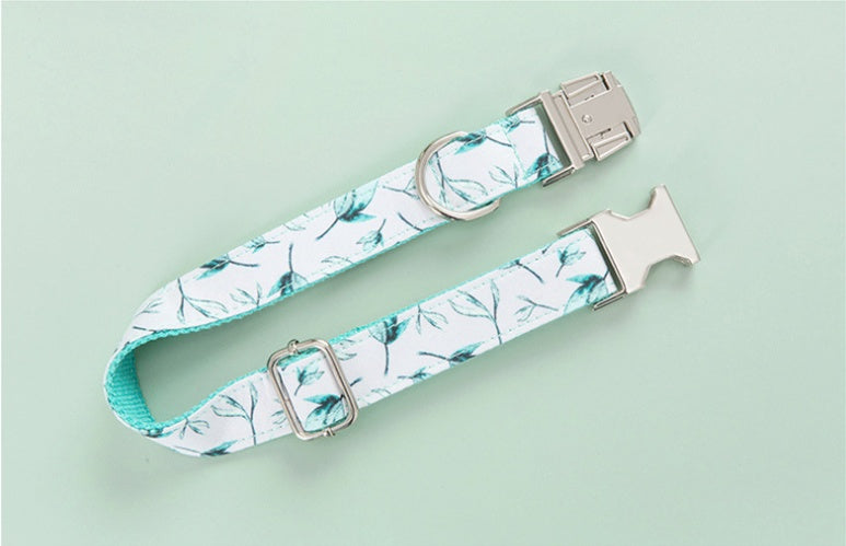 Small leaf dog collar leash