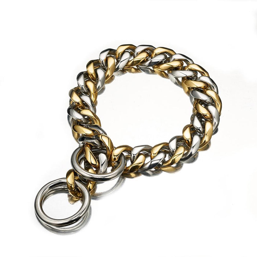 Pet supplies dog chain P chain stainless steel collar