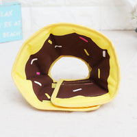 New Arrival Lovely Cartoon Fruit Donut Pet Dog Collar Padded Comfortable Surgery Recovery Adjustable Elizabethan Collars For Dog