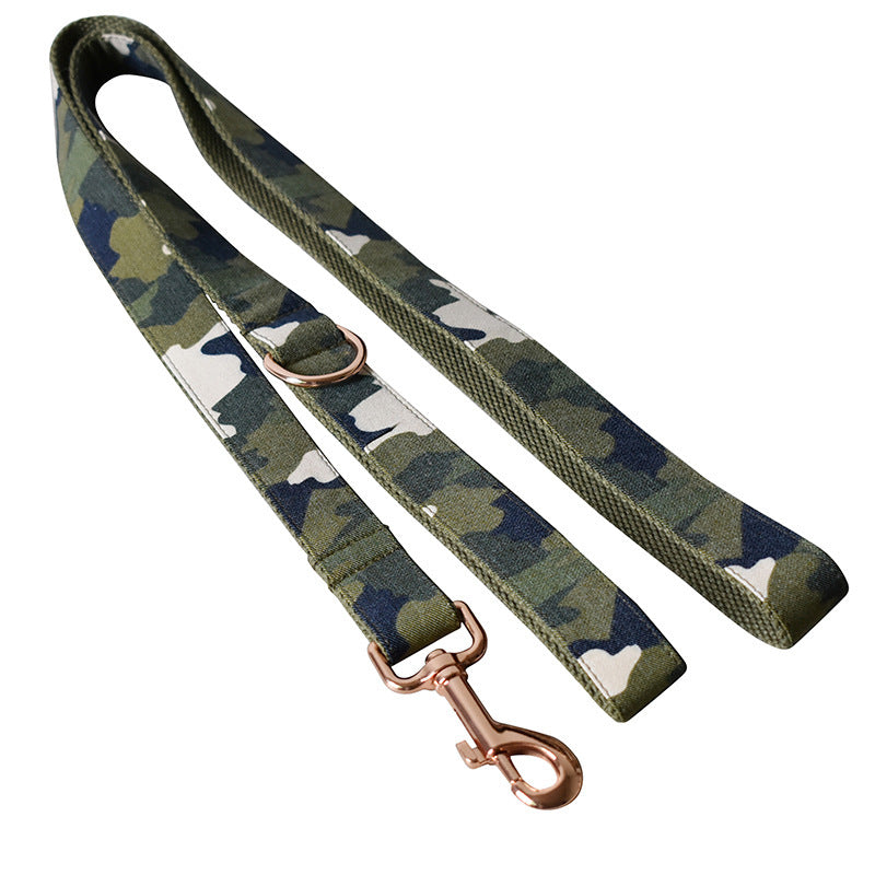 Army green camouflage dog collar