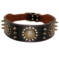 Studded Dog Collar Large Dog Anti-Bite Stud Dog Collar