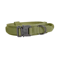 Pet Tactical Dog Collar And Leash Set, Adjustable Military Nylon Dog Collar