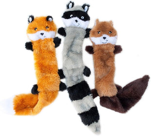Peltz - Fox Raccoon Squirrel  No Stuffing Squeaky Dog Toys, Unstuffed Chew Toy For Small & Medium Breeds Soft Plush Toys Flat No Stuffing Puppy - My Store #