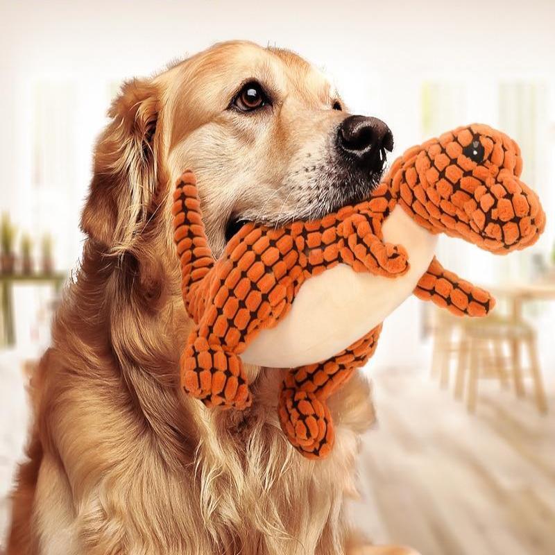 Dinosaur Pet Toys Giant Dogs Pets Interactive Dog Toys For Large Dogs Chew Toys Chihuahua Plush Stuffing Squeakers - My Store #