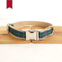 Metal Collar Plaid Dog Collar Pet Supplies