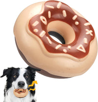 Donut Dog Toy TPR Durable Chewy And Fun Soundmaking Dog Toy Dog Chew Toys For Aggressive Chewers Teeth Grinding Dog Birthday Gifts Interactive Toys For Small Medium Large Dog Breeds - My Store #