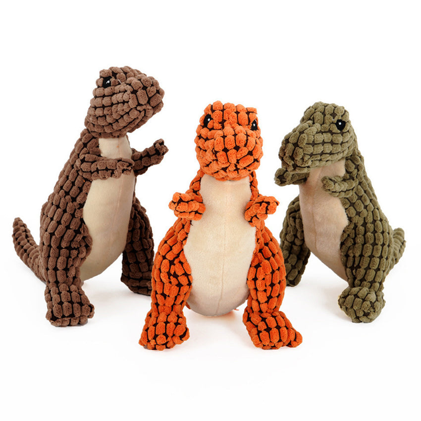 Dinosaur Pet Toys Giant Dogs Pets Interactive Dog Toys For Large Dogs Chew Toys Chihuahua Plush Stuffing Squeakers - My Store #