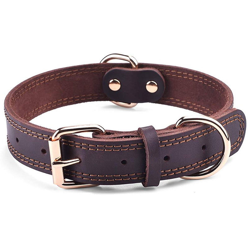 Cowhide dog collar