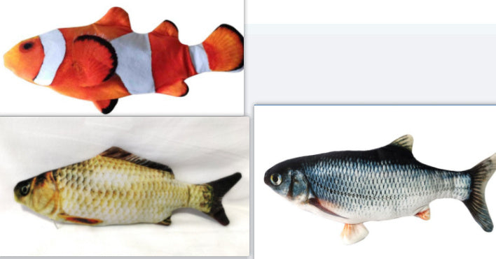 Electric Fish Funny Cat Simulated Fish Beating Fish Usb Toy