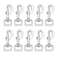 Dog Leash Clip - Swivel Snap Hooks Heavy Duty Dog Leash Hook Trigger Clip Clasp for Linking Pet Leash Collar Key Chain Dog Playpen (3-1/2" (8cm) 0.79" 10 Pack)