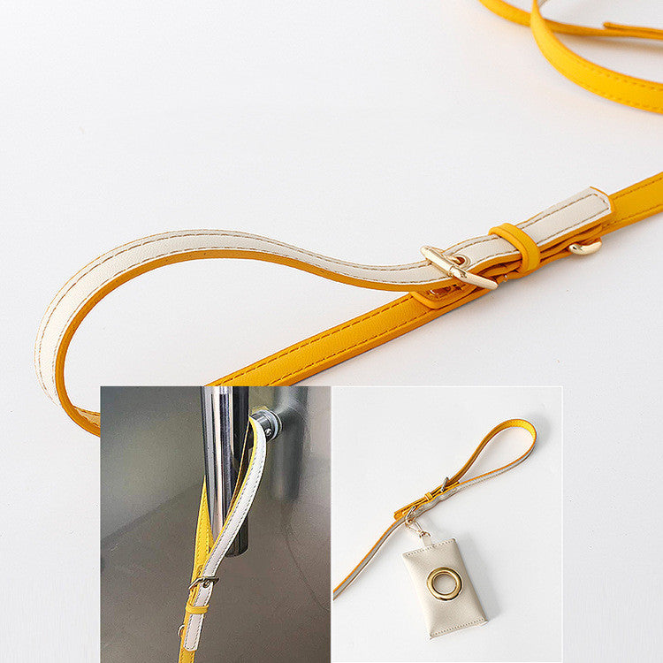 Leather Pet Dog Leash Multifunctional Rope