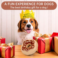 Donut Dog Toy TPR Durable Chewy And Fun Soundmaking Dog Toy Dog Chew Toys For Aggressive Chewers Teeth Grinding Dog Birthday Gifts Interactive Toys For Small Medium Large Dog Breeds - My Store #