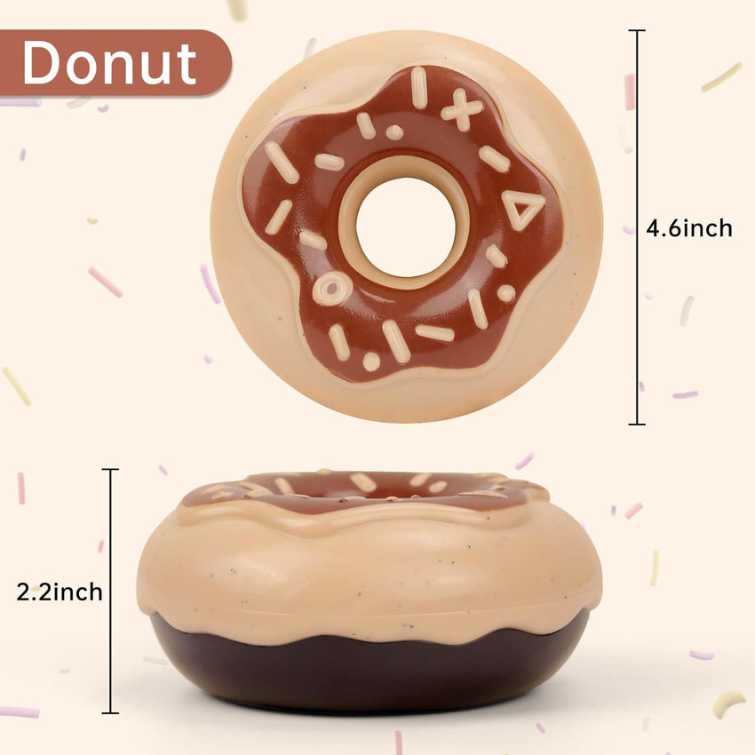 Donut Dog Toy TPR Durable Chewy And Fun Soundmaking Dog Toy Dog Chew Toys For Aggressive Chewers Teeth Grinding Dog Birthday Gifts Interactive Toys For Small Medium Large Dog Breeds - My Store #