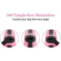 3m And 5m Durable Dog Leash Automatic Retractable Nylon Cat Lead Extension Puppy Walking Running Lead Roulette For Dogs Pet Products