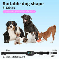 Smart Automatic Anti Barking Dog Collar Rechargeable Bark Stopper Stop Barking HD Digital Display IP67 Waterproof Collar For Dogs Pet Products