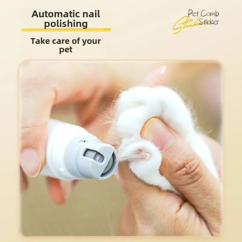 Rechargeable Two-In-One Pet Nail Trimmer Combs Electric Cat Dog Grooming Cleaning Brush Pet Care Tools