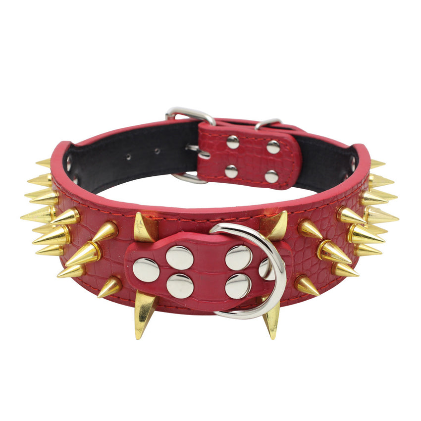 Large Explosion-Proof Rivet Bite-Proof Pet Collar