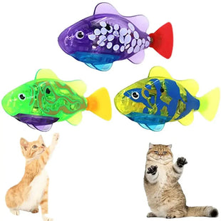 Robo Fish Cat Toy – Interactive Swimming LED Fish for Cats
