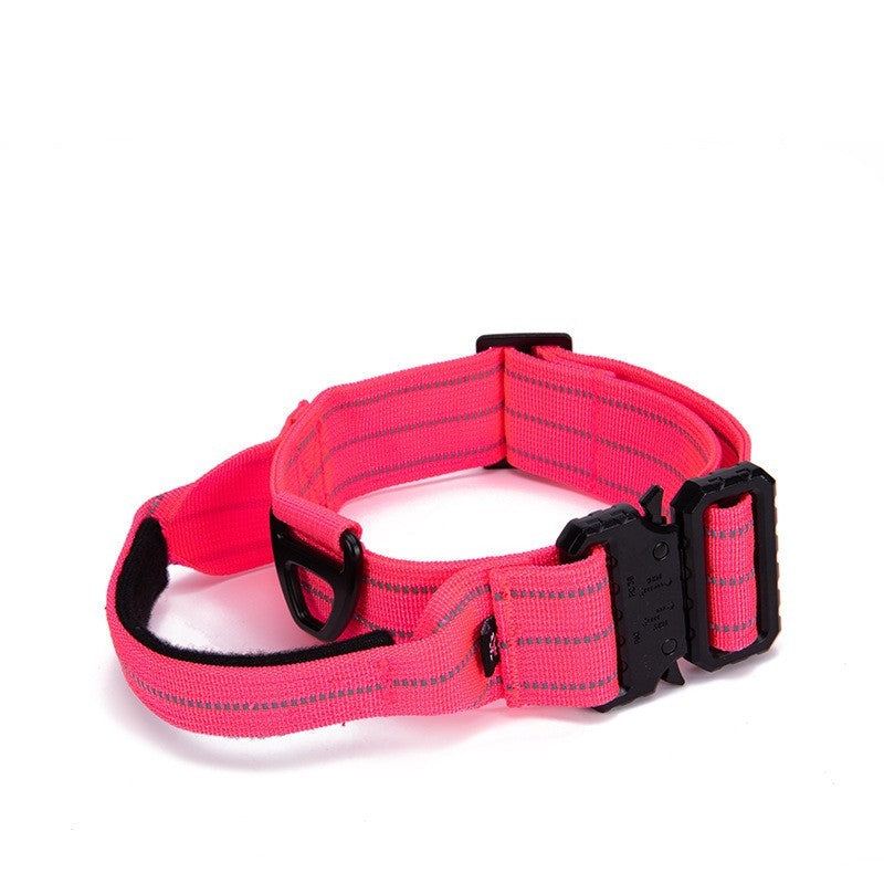 Quick Release Dog Collar Night Reflective Dog Walking Collar