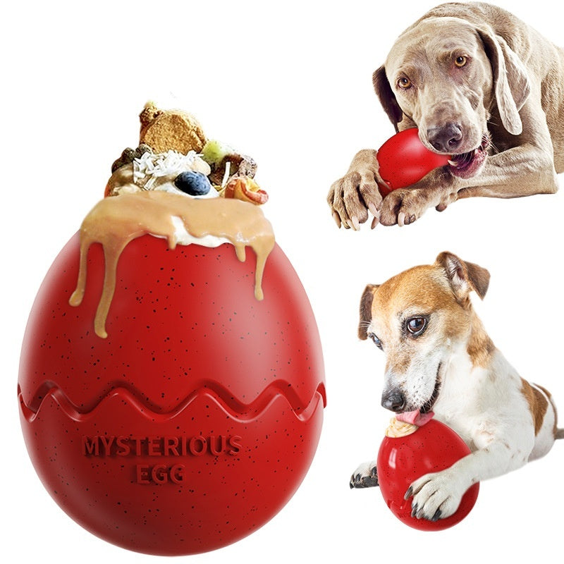 Dog Slow Food Bite-resistant Leakage Food Feeder Dinosaur Egg Bite Dog Toy - My Store #