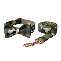 Army green camouflage dog collar