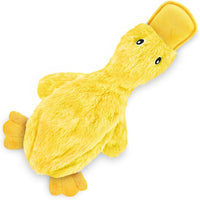 Best Pet Supplies Crinkle Dog Toy For Small Medium And Large Breeds Cute No Stuffing Duck With Soft Squeaker  Fun For Indoor Puppies And Senior Pups Plush No Mess Chew And Play - My Store #