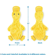 Best Pet Supplies Crinkle Dog Toy For Small Medium And Large Breeds Cute No Stuffing Duck With Soft Squeaker  Fun For Indoor Puppies And Senior Pups Plush No Mess Chew And Play - My Store #