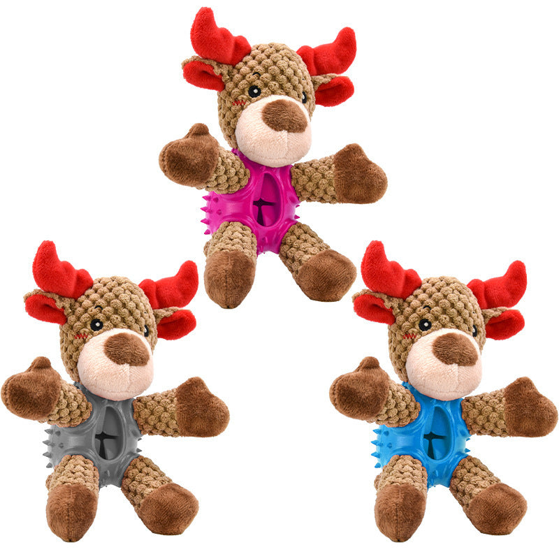 Christmas Fashion Simple Elk Dog Toy - My Store #