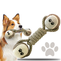 Cotton Rope Tennis Dumbbell Dog Toy - My Store #