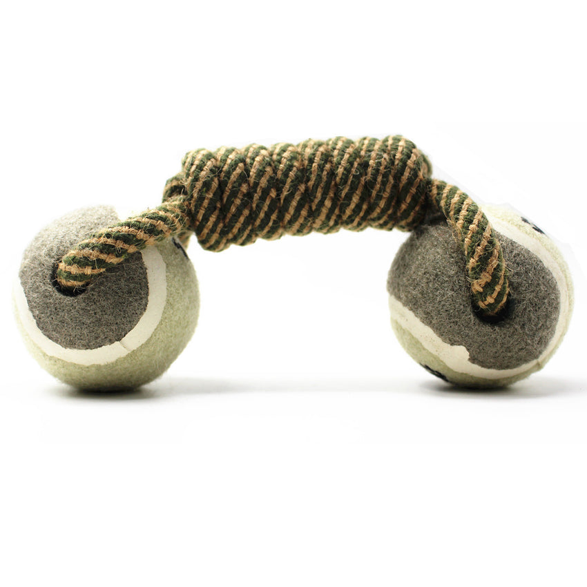 Cotton Rope Tennis Dumbbell Dog Toy - My Store #