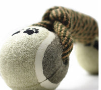 Cotton Rope Tennis Dumbbell Dog Toy - My Store #