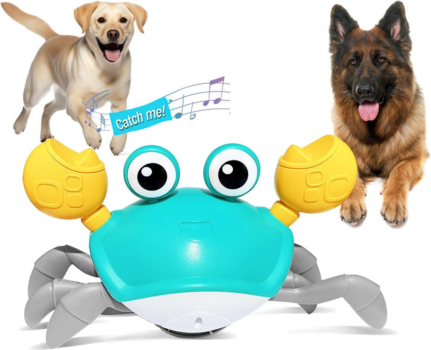 Crawling Crab Dog Toys Escaping Crab Dog Toy With Obstacle Avoidance Sensor Interactive Dog Toys With Music Sounds Lights For Dogs Cats Pets Christmas Toy Gifts For Puppy Small Medium Dogs - My Store #