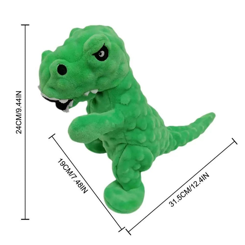 Dinosaur Squeaky Dog Toy Grunting Dinosaur Dog Toy That Oinks Grunts For Small Medium Large Dogs Squeaker Chew Training Puppy - My Store #