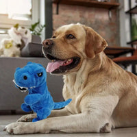 Dinosaur Squeaky Dog Toy Grunting Dinosaur Dog Toy That Oinks Grunts For Small Medium Large Dogs Squeaker Chew Training Puppy - My Store #