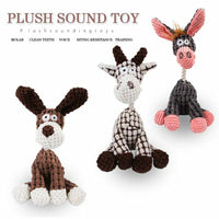 Dog Toy Play Funny Pet Puppy Chew Squeaker Squeaky Plush Sound Toys Clean Teeth - My Store #