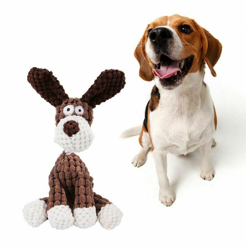 Dog Toy Play Funny Pet Puppy Chew Squeaker Squeaky Plush Sound Toys Clean Teeth - My Store #