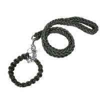 dog collar and leash set - Dog Collar and Leash Set Heavy Duty Nylon Braided Rope Strong 4 FT Dog Leash and Dog Training Collar for Small Medium Large Dogs - Petcharged