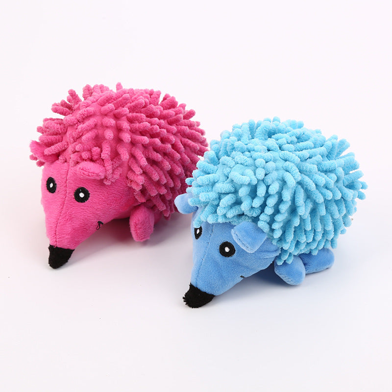 Pet Dog Toy Mop Plush Hedgehog Gnaw - My Store #