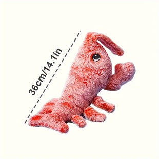 Pet Gravity Shrimp Plush Toy USB Charging Simulate Lobster Electric Jumping Cat Toys, Simulation Lobster Dog Toy, USB Charging With Catnip Plush Cat Toy, Pet Dog Cats Stuffed Interactive Toy - My Store #