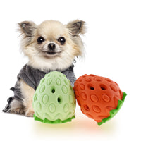 Pet Toy Chew Resistant Strawberry Leak Food Ball Pet Supplies Dog And Cat Toys - My Store #