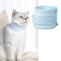 elizabethan collar cat - Cat Neck Brace Cover - Breathable & Adjustable Elizabethan Collar for Post - Surgery Recovery Anti - Scratch Anti - Lick Protection Cervical Cone for Small Medium Large Dogs Puppies Kittens (X - LargeBlue) - Petcharged