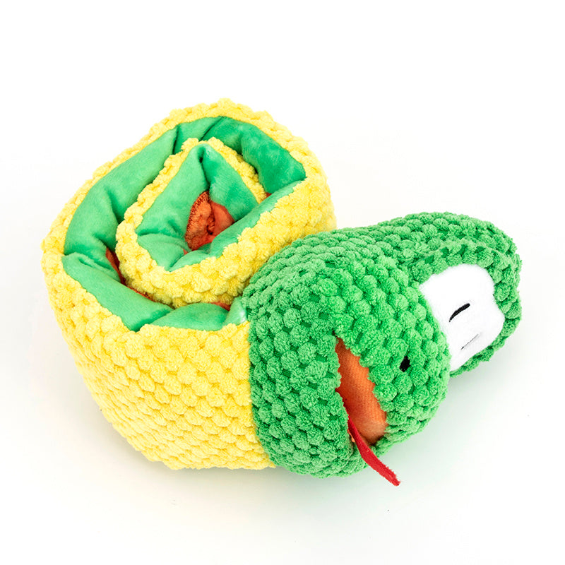 Snake Snuffle Toy Squeaky Dog Toys Boredom Stress Relief Game, Dog Puzzle Plush Toy IQ Training, Snuffle Toys For Dogs Foraging Instinct Training, Dog Chew Toy Treat Dispenser - My Store #