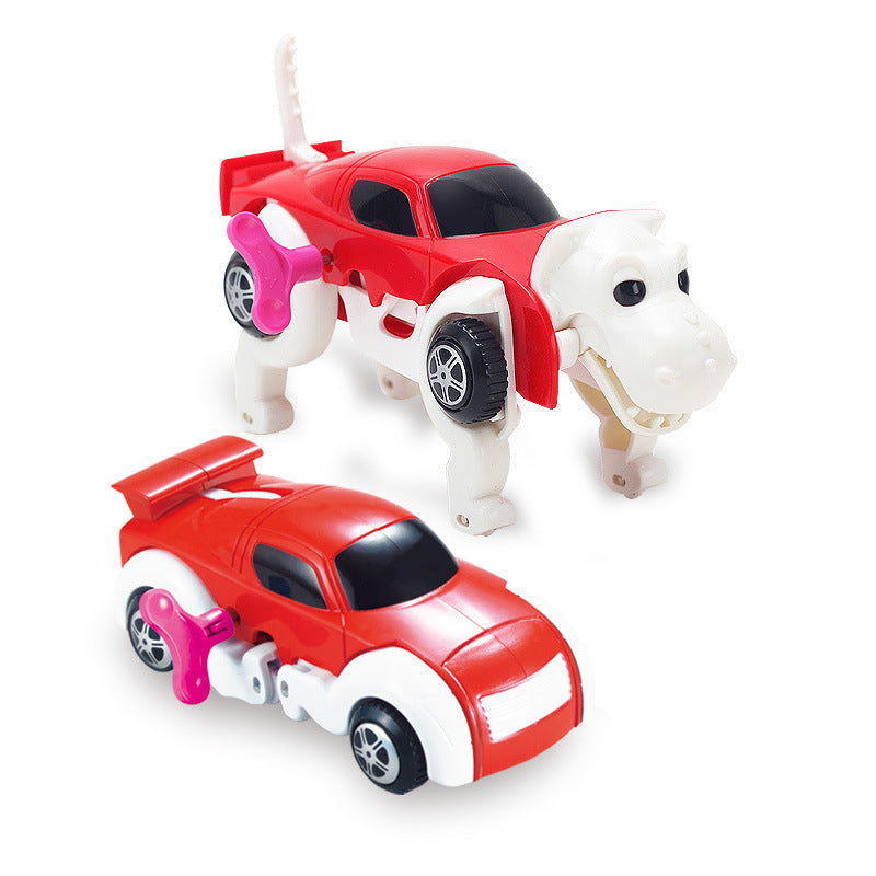 Wind-up Clockwork Toy Dog, Deformed Dinosaur Animal, Car Toy - My Store #