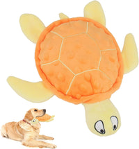 Squeaky Sea Turtle Plush Dog Toy - Durable, No Stuffing, Interactive Chew Toy For Small Dogs - Relieve Anxiety, Teething, And Keep Them Busy For Puppy - My Store #